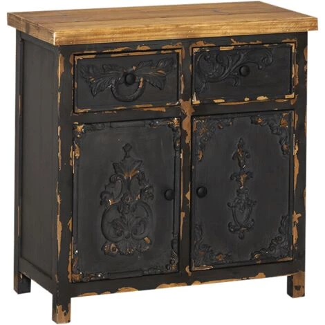 MADE IN MEUBLES Buffet En Pin Massif Brossé Bastille 1 MADE IN MEUBLES Buffet En Pin Massif Brossé Bastille