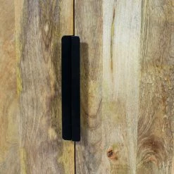 MADE IN MEUBLES Petit Buffet En Bois De Manguier Pia - Noir -Buffet et enfilade Soldes 18480019 4