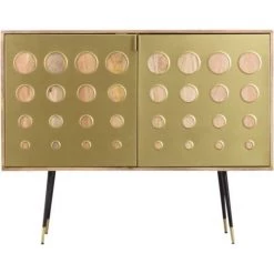 MADE IN MEUBLES Petit Buffet En Bois De Manguier Cactus - Doré