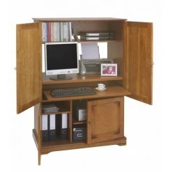 BEAUX MEUBLES PAS CHERS Armoire Informatique 4 Portes Merisier -Buffet et enfilade Soldes 18665808 3