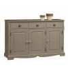 BEAUX MEUBLES PAS CHERS Buffet Taupe 3 Portes 3 Tiroirs
