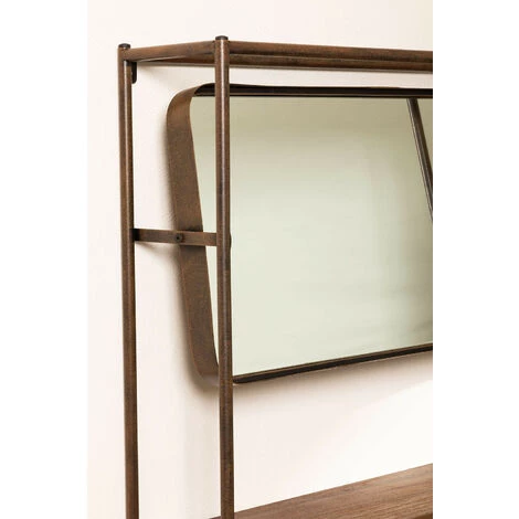 Console Avec Miroir Nosq SKLUM Alliage De Fer - Bois Bois Foncé - Bois Foncé Bois Foncé 4 Console Avec Miroir Nosq SKLUM Alliage De Fer - Bois Bois Foncé - Bois Foncé Bois Foncé – Image 4
