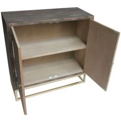 COTECOSY Buffet Lipnia Scandinave 2 Portes Battantes Bois Vintage - Bois Vintage -Buffet et enfilade Soldes 18747023 4