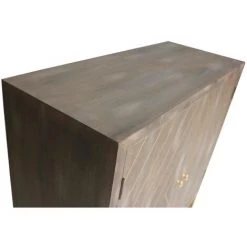 COTECOSY Buffet Lipnia Scandinave 2 Portes Battantes Bois Vintage - Bois Vintage -Buffet et enfilade Soldes 18747023 5