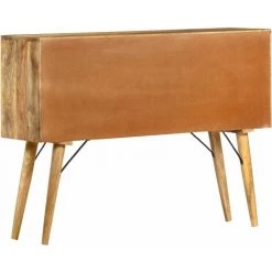 VidaXL Buffet 110x30x82 Cm Bois De Manguier Massif - Brun -Buffet et enfilade Soldes 18760987 4
