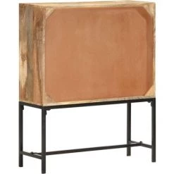 VidaXL Buffet 80x30x100 Cm Bois De Manguier Solide - Brun -Buffet et enfilade Soldes 18761186 4