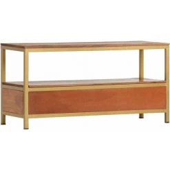 VidaXL Buffet 90x30x45 Cm Bois D'acacia Massif - Brun 8 VidaXL Buffet 90x30x45 Cm Bois D'acacia Massif - Brun -Buffet et enfilade Soldes 18761659 4