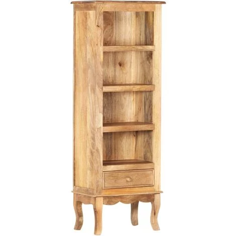 VidaXL Buffet Bois De Manguier Solide 45x30x130 Cm Couleur Naturelle - Brun 1 VidaXL Buffet Bois De Manguier Solide 45x30x130 Cm Couleur Naturelle - Brun