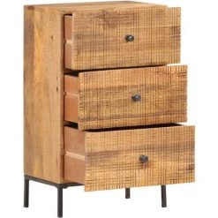 VidaXL Buffet 45x30x75 Cm Bois De Manguier Massif - Brun -Buffet et enfilade Soldes 18762522 2
