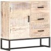 VidaXL Buffet Blanc 73x30x75 Cm Bois D'acacia Massif - Blanc