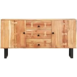 VidaXL Buffet 150x40x75 Cm Bois D'acacia Massif - Brun -Buffet et enfilade Soldes 18764048 3