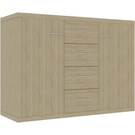 Buffet Aggloméré 88x30x65 Cm Chêne Sonoma VidaXL 2 Buffet Aggloméré 88x30x65 Cm Chêne Sonoma VidaXL – Image 2
