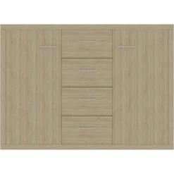 Buffet Aggloméré 88x30x65 Cm Chêne Sonoma VidaXL 8 Buffet Aggloméré 88x30x65 Cm Chêne Sonoma VidaXL -Buffet et enfilade Soldes 18802314 4