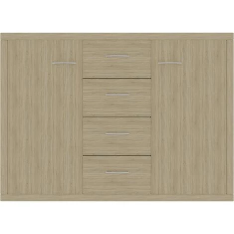 Buffet Aggloméré 88x30x65 Cm Chêne Sonoma VidaXL 4 Buffet Aggloméré 88x30x65 Cm Chêne Sonoma VidaXL – Image 4