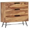 VidaXL Buffet 80 X 30 X 75 Cm Bois Massif - Brun
