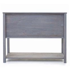 Commode HHG-642, Armoire Avec Porte Glissante, Buffet, 81x102x34cm Style Shabby, Vintage, Gris Foncé 9 Commode HHG-642, Armoire Avec Porte Glissante, Buffet, 81x102x34cm Style Shabby, Vintage, Gris Foncé -Buffet et enfilade Soldes 18936051 5