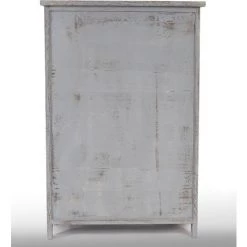 HHG Commode / Armoire, 82x55x30cm, Shabby Chic, Vintage ~ Gris -Buffet et enfilade Soldes 18960330 4