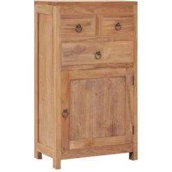VidaXL Buffet 50 X 30 X 90 Cm Bois De Teck Massif - Brun