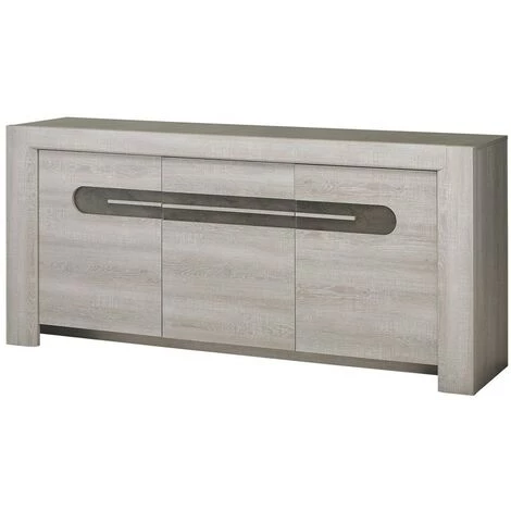 Buffet 3 Portes Couleur Chêne - Fabrication Française - CaliCosy - Chêne 3 Buffet 3 Portes Couleur Chêne - Fabrication Française - CaliCosy - Chêne – Image 3