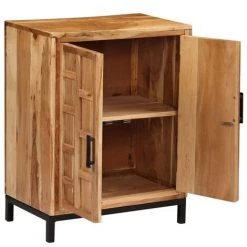 YOUTHUP Buffet Bois D'acacia Solide 60 X 35 X 76 Cm Marron 7 YOUTHUP Buffet Bois D'acacia Solide 60 X 35 X 76 Cm Marron -Buffet et enfilade Soldes 19530314 3