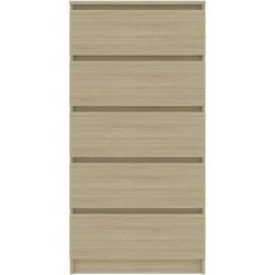 YOUTHUP Buffet à Tiroirs Chêne Sonoma 60x35x121 Cm Aggloméré 8 YOUTHUP Buffet à Tiroirs Chêne Sonoma 60x35x121 Cm Aggloméré -Buffet et enfilade Soldes 19552148 4