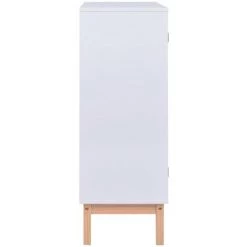 VidaXL Buffet MDF Et Résine Tressée Blanc 80x35x100 Cm - Blanc 9 VidaXL Buffet MDF Et Résine Tressée Blanc 80x35x100 Cm - Blanc -Buffet et enfilade Soldes 19581216 5