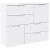AUTRES SIENNA Buffet Style Contemporain Blanc Brillant - L 115 Cm