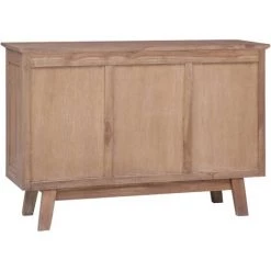 VidaXL Buffet 100x30x68 Cm Bois De Teck Massif - Brun -Buffet et enfilade Soldes 19758420 4