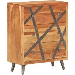 VidaXL Buffet 60x30x75 Cm Bois D'acacia Massif - Brun