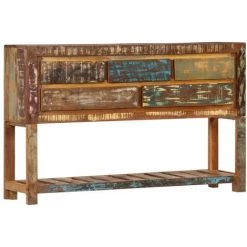 ASUPERMALL Buffet 120x30x75 Cm Bois De Recuperation Solide