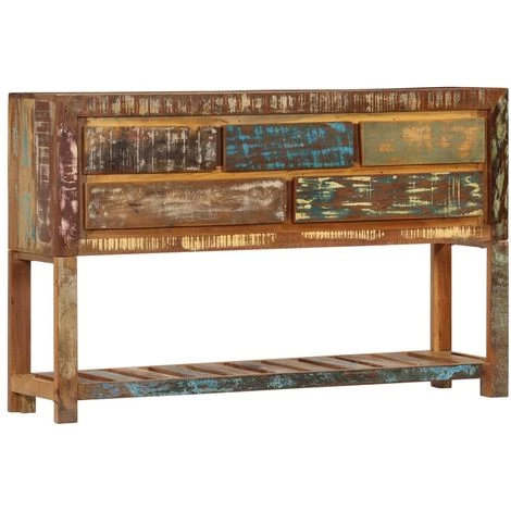 ASUPERMALL Buffet 120x30x75 Cm Bois De Recuperation Solide 1 ASUPERMALL Buffet 120x30x75 Cm Bois De Recuperation Solide