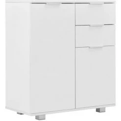 ASUPERMALL Buffet Blanc Brillant 71 X 35 X 76 Cm Agglomere 8 ASUPERMALL Buffet Blanc Brillant 71 X 35 X 76 Cm Agglomere -Buffet et enfilade Soldes 19907462 4