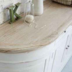 BOIS DESSUS BOIS DESSOUS Buffet En Bois D'acajou Et Teck 4 Portes 2 Tiroirs - Blanc 7 BOIS DESSUS BOIS DESSOUS Buffet En Bois D'acajou Et Teck 4 Portes 2 Tiroirs - Blanc -Buffet et enfilade Soldes 2026276 4