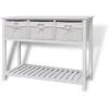 ASUPERMALL Buffet De Rangement Blanc