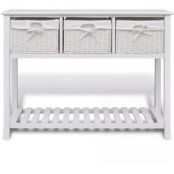 ASUPERMALL Buffet De Rangement Blanc -Buffet et enfilade Soldes 21369725 3