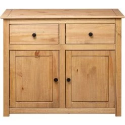 ASUPERMALL Buffet 93x40x80 Cm Pin Solide Assortiment Panama -Buffet et enfilade Soldes 21371983 5