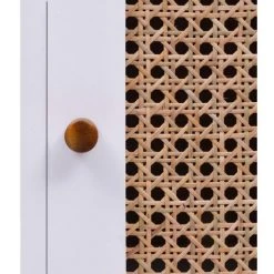 ASUPERMALL Buffet Blanc 88,5x40x80 Cm MDF -Buffet et enfilade Soldes 21372548 3