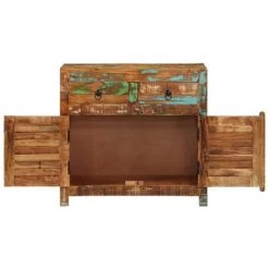 VidaXL Buffet 70x30x68 Cm Bois De Récupération Solide - Brun -Buffet et enfilade Soldes 21417255 5