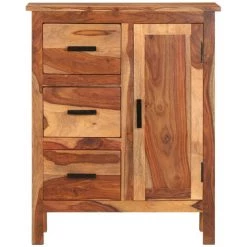 ASUPERMALL Buffet 65 X 30 X 80 Cm Bois Solide De Sesham -Buffet et enfilade Soldes 22623043 5