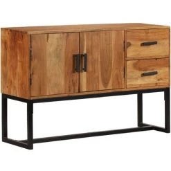 Topdeal Buffet Marron 110x30x70 Cm Bois D'acacia Solide