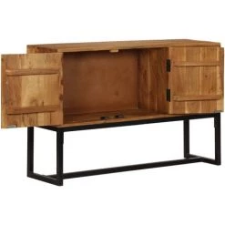 Topdeal Buffet Marron 110x30x70 Cm Bois D'acacia Solide -Buffet et enfilade Soldes 23042583 3