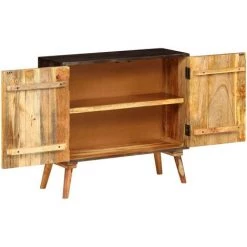 Topdeal Buffet Bois Massif De Manguier 85 X 30 X 75 Cm -Buffet et enfilade Soldes 23042632 3
