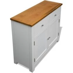 Topdeal Buffet 90 X 33,5 X 83 Cm Bois De Chêne Massif 9 Topdeal Buffet 90 X 33,5 X 83 Cm Bois De Chêne Massif -Buffet et enfilade Soldes 23044174 5