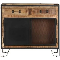 VidaXL Buffet 80x31x71 Cm Bois De Manguier Massif Brut - Brun 8 VidaXL Buffet 80x31x71 Cm Bois De Manguier Massif Brut - Brun -Buffet et enfilade Soldes 23088971 4