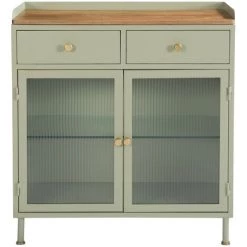RENDEZ VOUS DéCO Buffet Marnie 2 Portes 2 Tiroirs - Vert