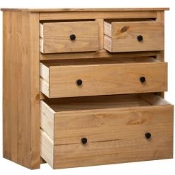 Topdeal Buffet 80x40x83 Cm Pin Gamme Panama 7 Topdeal Buffet 80x40x83 Cm Pin Gamme Panama -Buffet et enfilade Soldes 23211774 3