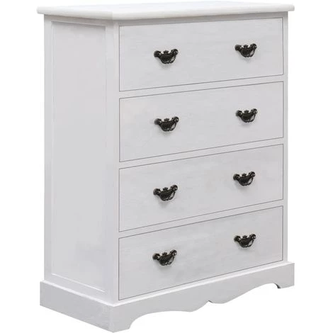 Topdeal Armoire à Tiroirs Blanc 60 X 30 X 75 Cm Bois 1 Topdeal Armoire à Tiroirs Blanc 60 X 30 X 75 Cm Bois