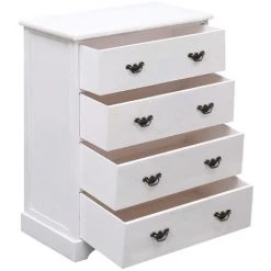 Topdeal Armoire à Tiroirs Blanc 60 X 30 X 75 Cm Bois 8 Topdeal Armoire à Tiroirs Blanc 60 X 30 X 75 Cm Bois -Buffet et enfilade Soldes 23214225 4