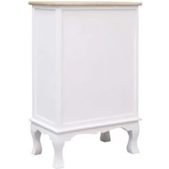 Topdeal Armoire à Tiroirs Blanc 50 X 30 X 80 Cm Bois -Buffet et enfilade Soldes 23214231 5