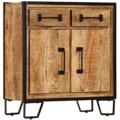 ASUPERMALL Buffet 65 X 30 X 70 Cm Bois De Manguier Massif 7 ASUPERMALL Buffet 65 X 30 X 70 Cm Bois De Manguier Massif -Buffet et enfilade Soldes 23398650 3